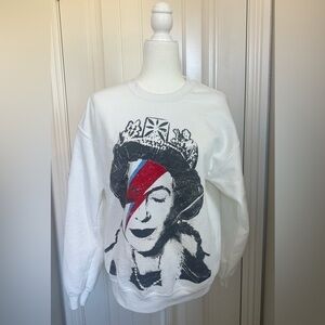 Queen Ziggy Stardust Sweatshirt, Size: Small/Medium